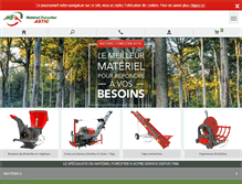 Tablet Screenshot of materiel-forestier.fr